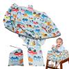 2-in-1 Baby Shopping Trolley Cover Highchair Seat Cushion, Cooling and Breathable, Seat Liner/Handle Protector for Carts and High Chairs, Portable Toddler Infant Highchair Cover for Restaurants view 1