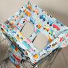 2-in-1 Baby Shopping Trolley Cover Highchair Seat Cushion, Cooling and Breathable, Seat Liner/Handle Protector for Carts and High Chairs, Portable Toddler Infant Highchair Cover for Restaurants view 2
