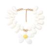 Bohemian Alloy Flower Pendant Bead Women'S Necklace,white,37+7cm view 1