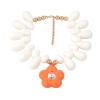 Bohemian Alloy Flower Pendant Bead Women'S Necklace,white,37+7cm view 3