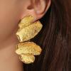 6.5 * 3.8cm Vintage Alloy Irregular Earrings For Women,golden,6.5 * 3.8cm view 3