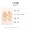 6.5 * 3.8cm Vintage Alloy Irregular Earrings For Women,golden,6.5 * 3.8cm view 4