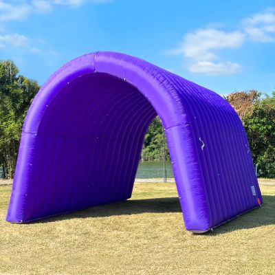 GR8FUN Inflatable Sports Tunnel Entrance 16x10x10FT Purple, Built-in Blower  Event Inflatable Tunnel Tent for Team Intros, Business Promotion, Trade Shows, Advertising & Exhibitions