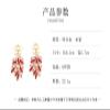 6.2 * 2.7cm Retro Leaf Style Alloy Earrings,green,6.2 * 2.7cm view 3