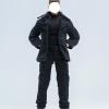 1/12 Scale Male Black Turtleneck & Trousers & Trench Coat (Includes Belt) Set for 6-inches Action Figure Body, 1/12 Man Suit Trench Coat & Shirt & Pants Outfit Clothing (Black Outfit (Includes Belt)) view 2