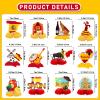 12 Pcs Spain Honeycomb Centerpieces Spain Themed Table Decorations for Fiesta Espaola Flamenco Party Decor Supplies view 2