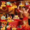 12 Pcs Spain Honeycomb Centerpieces Spain Themed Table Decorations for Fiesta Espaola Flamenco Party Decor Supplies view 4