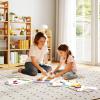 HONEY JOY Unicorn Activity Wall Busy Board Panels, 11-in-1 Wooden Sensory Wall Panel for Kids, Toddler Learning Activity Center, Ideal for Playroom Daycare Nursery Classroom Dentist Office (White) view 3