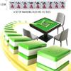 KANGYINGLE Luxury Automatic Mahjong Table with Digital LED Display, Foldable Design, Black Metal Frame, 37.8x37.8x31.86 Inches, Noiseless Mat, USB Charging, Cup Holder, Chip Drawer view 4
