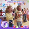 Mini Karaoke Machine with 2 Wireless Microphones, Portable Bluetooth Speaker for Kids & Adults, Ideal Birthday for Girls Boys Ages 3-12, Home Party Travel Entertainment Toy (Purple) view 2