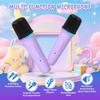 Mini Karaoke Machine with 2 Wireless Microphones, Portable Bluetooth Speaker for Kids & Adults, Ideal Birthday for Girls Boys Ages 3-12, Home Party Travel Entertainment Toy (Purple) view 4