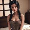 1:1 Realistic Female Action Figure, 59inch Female Figures Super Flexible Girl Body Soft Suntan Skin Middle Bust 66lbs Life Size Action Figure Collectible Doll view 1