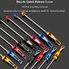1 Pair Bicycle Quick Release Skewers - Lightweight Anodized Aluminum Skewers for Road and Mountain Bikes(Red) view 3