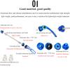 1 Pair Bicycle Quick Release Skewers - Lightweight Anodized Aluminum Skewers for Road and Mountain Bikes(Red) view 4