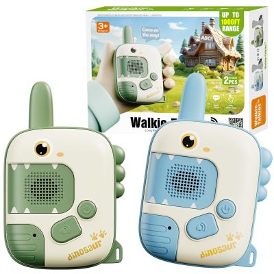 Kids Walkie Talkies Toys for Boys: Dinosaur Toys 2 Pack Birthday Gifts for 3-7 Year Old Boys and Girls, Camping Outdoor Games, Christmas Easter Gifts