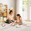 HONEY JOY Unicorn Activity Wall Busy Board Panels, 11-in-1 Wooden Sensory Wall Panel for Kids, Toddler Learning Activity Center, Ideal for Playroom Daycare Nursery Classroom Dentist Office (Pink) view 3