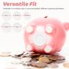 TOYANDONA Piggy Bank Stoppers Replacement Silicone Plug for Coin Jar Money Saving Box Accessories Round Plug Seal 1.77In Fit for Kids Coin Bank and Savings Jar view 3