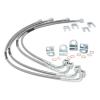 H5-Front & Rear SS Braided Brake Lines For Jeep JK For Wrangler 4Inch-6Inch Lift 89716 2007-2018 view 2