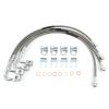 H5-Front & Rear SS Braided Brake Lines For Jeep JK For Wrangler 4Inch-6Inch Lift 89716 2007-2018 view 3