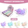 12PCS Cute Axolotl Squish Toys Soft Flexible Slow Rise Squish Balls Stress Relief Squeeze Toys for Adults Kids Stress view 2