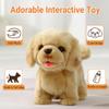 CU-MATE Electronic Walking Dog Toy, Interactive Plush Golden Retriever Puppy, Realistic Interactive Pet Toy Dog, Walking, Barking, Wagging Tail & Talking, Present Gifts for 3+ Year view 2