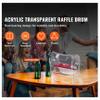 Acrylic Raffle Drum, Ticket Spinner Cage with Keys - Holds 2500 Tickets, Lottery Drawing for Events, Transparent Raffle Box view 2
