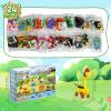 SliBoeyX 24 Pack Party Favors for Kids, 642 PCS Animal Building Blocks Toy Set  Goodie Bag Fillers, Classroom Prizes, Valentine Gifts, Easter Baskets, Birthday for Boys and Girls Ages 612 view 3