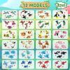 SliBoeyX 24 Pack Party Favors for Kids, 642 PCS Animal Building Blocks Toy Set  Goodie Bag Fillers, Classroom Prizes, Valentine Gifts, Easter Baskets, Birthday for Boys and Girls Ages 612 view 4