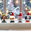 4PCS Christmas Wind Up Figurines for Kids  Christmas Stocking Stuffers, Mini Xmas Clockwork Figurine Assortment, Santa & Tree Wind Up Chain Figures, Goody Bag Fillers for Kids Party Favors Birthday view 4