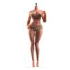 1/6 Scale Female Body, 12inch Super Flexible European Body Strong Muscle Makeup Version Detachable Feet Action Figure Seamless Large Bust Figure Body Collectble (Suntan Skin) view 1