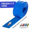 Flexible Race Track for Kids 15ft Portable Roll Up Flex Track with Suction Cups Dual Orbits DIY Toy Car Set for Boys Girls Indoor Outdoor Creative Racing Play Blue view 3