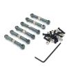 for Wltoys 184011 A949 A959 A969 A979 K929 1/18 Metal Front Rear Servo Link Tie Rod RC Car Accessories Upgrades and Replacements RC Car DIY Parts(Gray) view 1