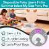 200 Pcs Potty Liners for Summer Infant My Size Potty Pro, Disposable Potty Bags with Elastic Edge, Easy-Clean Design for Toddler Training, Fits Most Potty Chairs, Portable Toilets & Travel Potties view 2