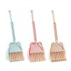 KiBcsLic Household Mini Kids Broom and Dustpan Set, Cleaning Sweeping Play Set, Educational Toys Mini Dustpan and Broom for Children for Girls Age 3-6, Pink view 2