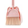 KiBcsLic Household Mini Kids Broom and Dustpan Set, Cleaning Sweeping Play Set, Educational Toys Mini Dustpan and Broom for Children for Girls Age 3-6, Pink view 3