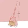 KiBcsLic Household Mini Kids Broom and Dustpan Set, Cleaning Sweeping Play Set, Educational Toys Mini Dustpan and Broom for Children for Girls Age 3-6, Pink view 4