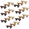 21Pcs Miniature Resin Bench for Dollhouse Crafts, Small Zen Garden Ornaments, Mini Fairy Garden Accessories, Park Seat Statue, DIY Scene Furniture Decoration for Bonsai, Terrariums, Micro Landscape view 1