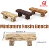 21Pcs Miniature Resin Bench for Dollhouse Crafts, Small Zen Garden Ornaments, Mini Fairy Garden Accessories, Park Seat Statue, DIY Scene Furniture Decoration for Bonsai, Terrariums, Micro Landscape view 2
