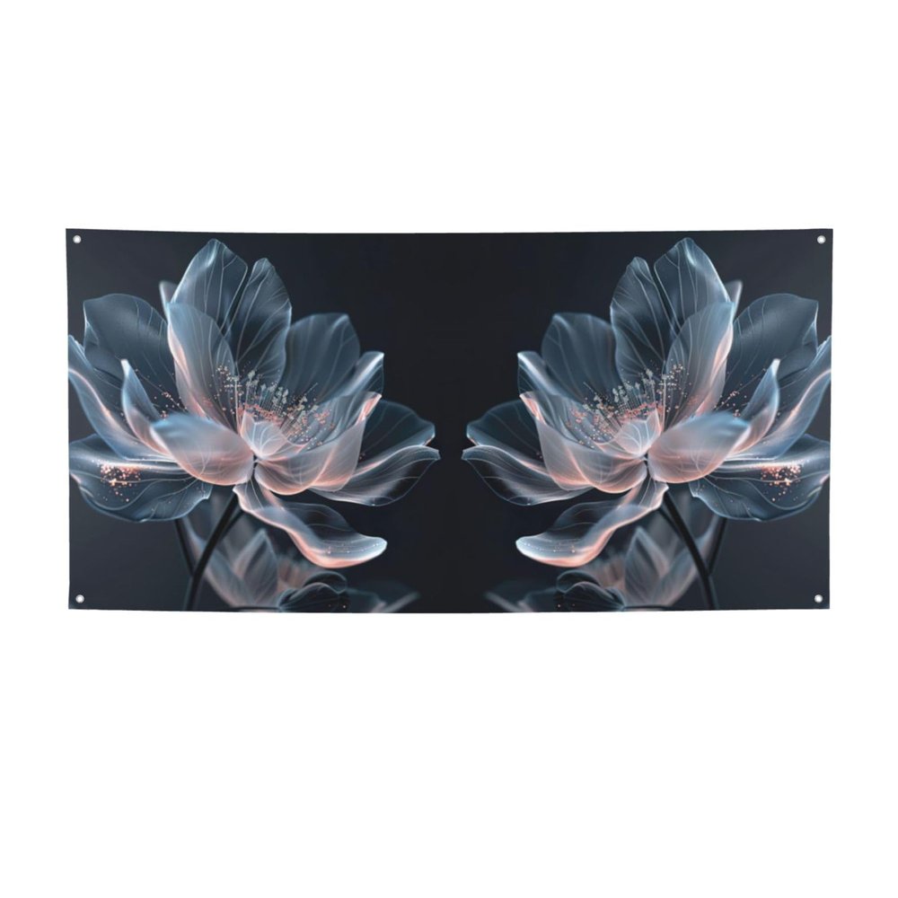 3d Flower Print Versatile Party Banner,Happy Birthday Decor,For Birthday Party Decorations And Supplies