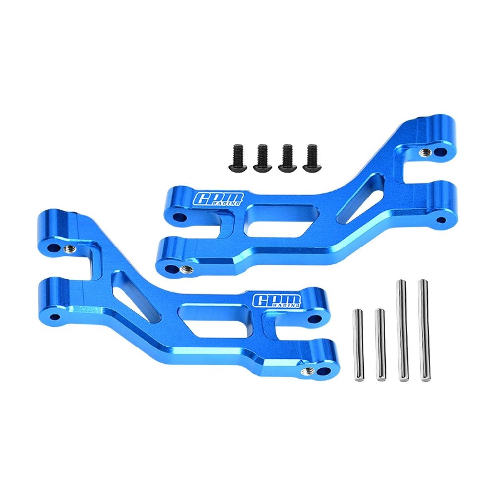 Aluminum 7075-T6 Alloy Rear Upper Suspension Arms for Tamiya 1:10 DT-04 R/C Fighter NXGEN-58741 Upgrades - Sky Blue