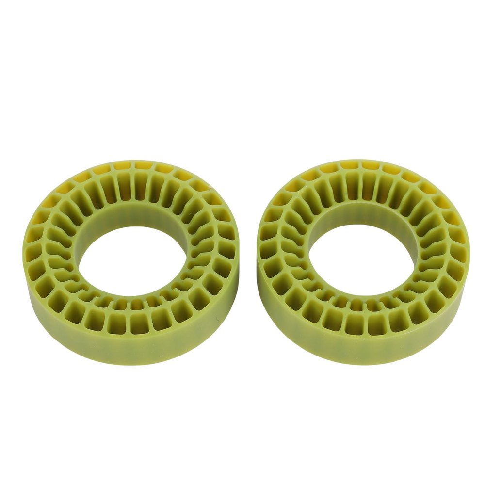 Drfeify 2pcs Silicone Tire Inserts, 1 Inch Tire Liner Double Layer Hollowed Out Silicone Inner Tube 55x20mm (Green)