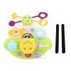 Drfeify Baby Rattle Toy, Pull Along Multi Functional Cute Activity Board Hand Grasping Rattle Infant Soothing Sensory Board view 1