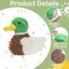 Mallard Duck Pinata Bundle with Stick, Blindfold, Bat, Gender Reveal Confetti for Duck Hunting Birthday One Lucky Party Decoration Farm Animal Theme Party Supplies view 3