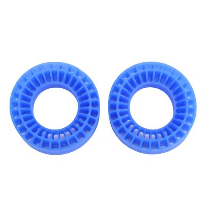 Drfeify 2pcs Silicone Tire Inserts, 1 Inch Tire Liner Double Layer Hollowed Out Silicone Inner Tube 55x20mm (Blue)