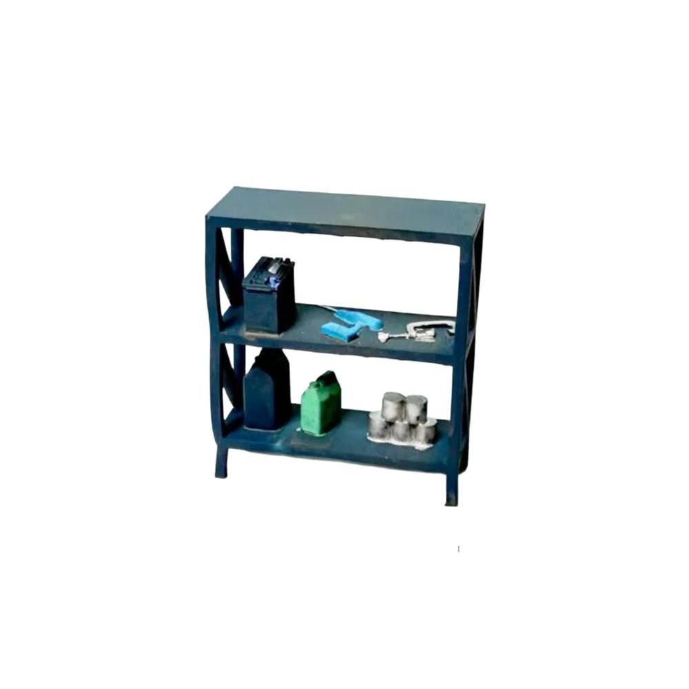 1/64 Scale Diorama Diecast Car Garage Miniature Model Set, Complete Auto Shop Diorama with Tools, Car Parking Lot Repair Lifter Accessories Prop (Tool Rack)