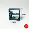 1/64 Scale Diorama Diecast Car Garage Miniature Model Set, Complete Auto Shop Diorama with Tools, Car Parking Lot Repair Lifter Accessories Prop (Tool Rack) view 2