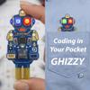 Ghizzy - USB Programmable LED Character  Control with Python in Minutes | RGB Eyes, Sound, Button | No Setup | Works with MicroBlocks, Javascript, C# & More view 2