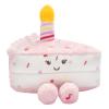 Baby Starters Magic Years Musical Light Up Plush Toy, Happy Birthday Cake Slice, 6 inches, Pink view 2