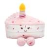 Baby Starters Magic Years Musical Light Up Plush Toy, Happy Birthday Cake Slice, 6 inches, Pink view 3