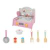 Luwecf Playset Cooking Kindergarten Educational Party Favors Preschool Realistic Birthday Gift Pretend Play, Pink Set A view 1